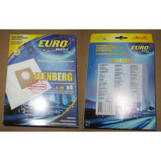 Пылесборники Euro clean E-26/4 шт. ELENBERG cинтетический, многослойный, повышенной фильтрации.