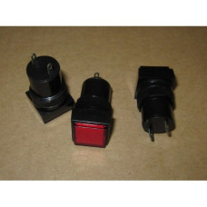 Индикатор (Лампочка неоновая в корпусе) NN12C-R 220V (красный) D=16мм