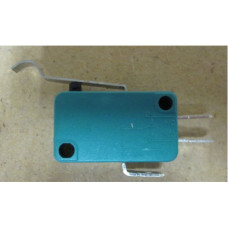 Микропереключатель MSW-04 on-on (10A/250VAC) (с планкой, планка без колёсика, изогнута)