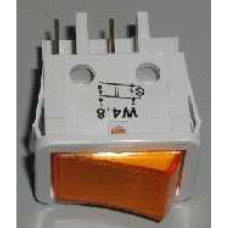Рокерный переключатель (клавишный на гриль, белый) (GRILL SWITCH, WHITE) (Hansa 8001645)