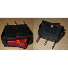 Рокерный переключатель IRS-101-3C on-off красный (15A / 250V AC) (56840)
