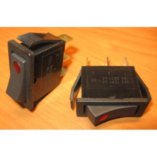 Рокерный переключатель IRS-101E-1C on-off красный (20A/125V, 15A/250V AC)