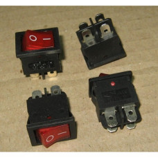 Рокерный переключатель MIRS-201(A) on-off красный (6.5A/250V, 13A/125V AC)