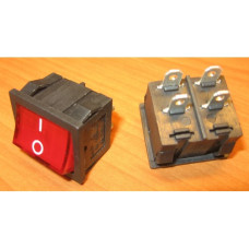 Рокерный переключатель MIRS-201(A)-4C on-off красный (6A/250V, 10A/125V AC)