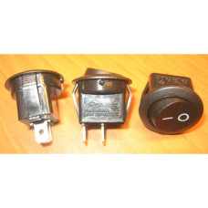 Рокерный переключатель RS-101-8C on-off черный (13A/125VAC. 6.5A/250VAC)