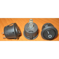 Рокерный переключатель RS-101-9C on-off черный (КСД1 / KN005) (10A/125VAC, 6A/250VAC)