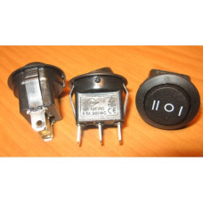 Рокерный переключатель RS-103-8C on-off-on черный (13A/125VAC, 6.5A/250VAC)