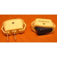 Рокерный переключатель YSR11-11-G On-Off синий (10/15A 250/125V)