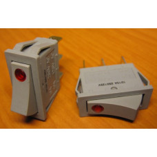 Рокерный переключатель YSR15-11/N-D On-Off с индикацией, черный 1-й (10/15A 250/125V)