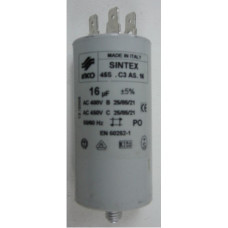 Конденсатор CBB60 16 мКф. 450V (485189911097 / 16AV16 / 1.55.999.06 / 12AG010 / CAP524UN)