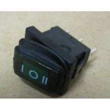 Рокерный переключатель SB008 IP65 on-off-on 13x19.2мм (зеленый)