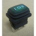 Рокерный переключатель SB008 IP65 on-off-on 13x19.2мм (зеленый)