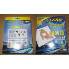 Пылесборники Euro clean E-28/4 шт. HOOVER cинтетический, многослойный, повышенной фильтрации.