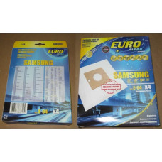 Пылесборники Euro clean E-04/4 шт. SAMSUNG cинтетический, многослойный, повышенной фильтрации.