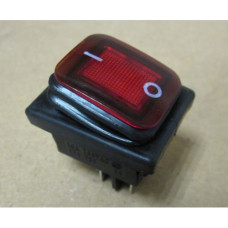 Рокерный переключатель SB091 IP65 on-off 22x30мм (красный)