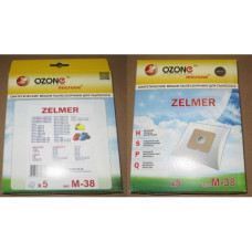 Пылесборники OZONE microne M-38 ZELMER синтетические (5 шт.)