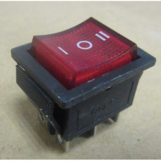 Рокерный переключатель KCD4-601-C R/6P on-off-on