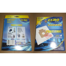 Пылесборники Euro clean E-14/4 шт. PANASONIC cинтетический, многослойный, повышенной фильтрации.