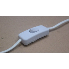 Шнур с выключателем 1,5м белый 80W 50Hz (029470)