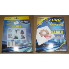 Пылесборники Euro clean E-37/4 шт. ZELMER cинтетический, многослойный, повышенной фильтрации.