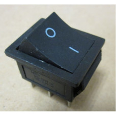 Рокерный переключатель KCD4-202-С3-B/6P on-on (черный)