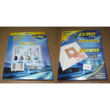 Пылесборники Euro clean E-15/4 шт. DAEWOO cинтетический, многослойный, повышенной фильтрации.