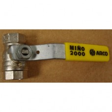 Кран газовый ARCO 1/2" г/г (ручка)