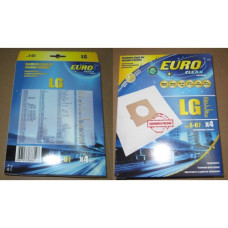 Пылесборники Euro clean E-07/4 шт. LG cинтетический, многослойный, повышенной фильтрации.