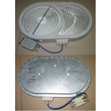 Электроконфорка стеклокерамика D=140mm, 2000 / 1100W, (Gorenje) с расширенной зоной (под "утятницу") (Ceika 2702433841)