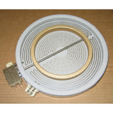 Электроконфорка стеклокерамика D=230mm, 2200/1000W, с расширенной зоной (Merloni 089645 c 142331) (E.G.O. 10.51216.404)